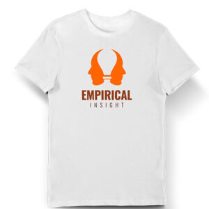 White T-shirt with Orange Empirical Insight Logo