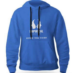 Blue Hoodie with white Empirical Insight Logo